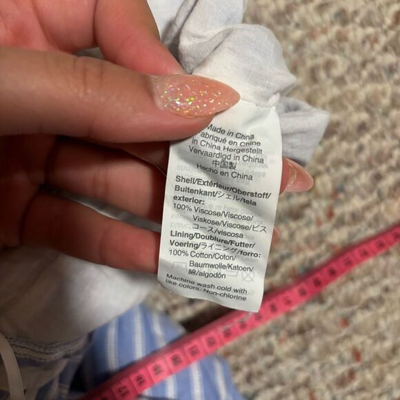 J.Crew Sleeveless Seaside Stripe Linen Jumpsuit- Size 10 - Picture 12 of 12